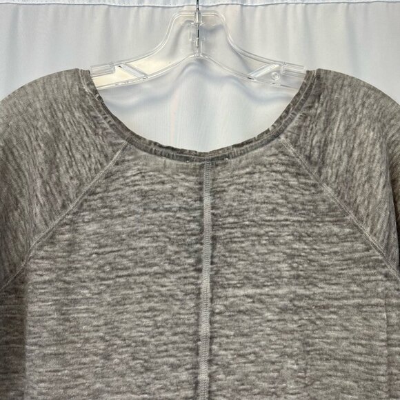 AG Adriano Goldschmied Womens Casual Top Gray Space Dye 3/4 Sleeve High Low S - Picture 6 of 10